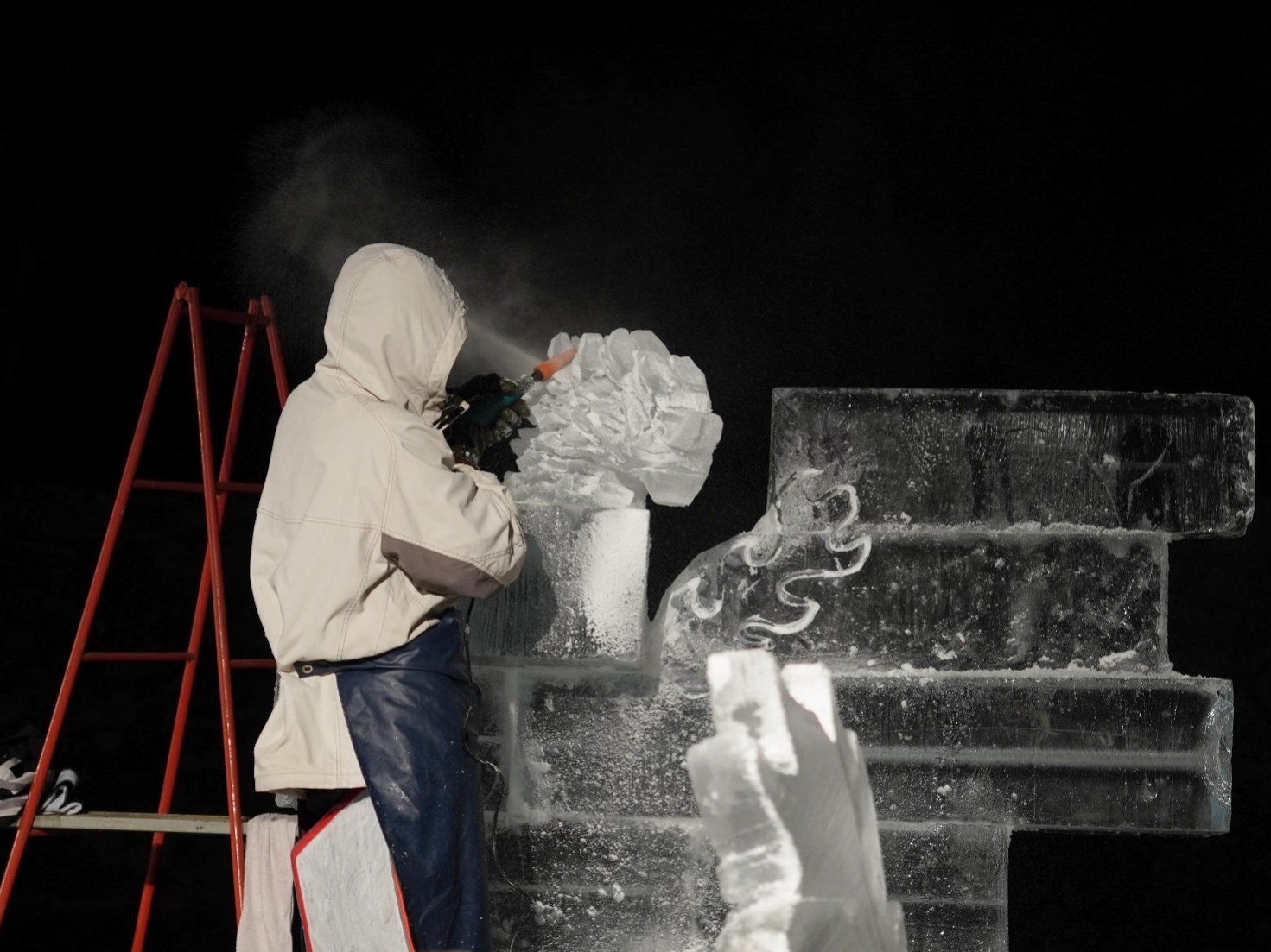 氷彫フェスティバルの様子