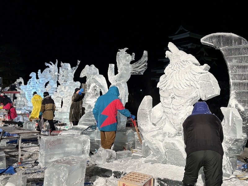 氷彫フェスティバルの様子